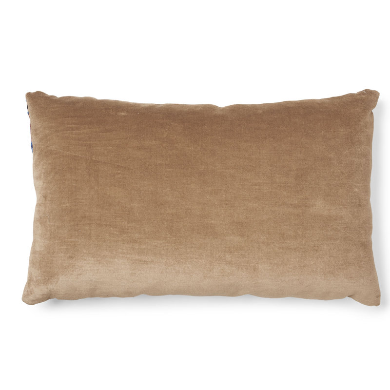 Temara Embroidered Pillow, Pomegranate, 16" x 25"