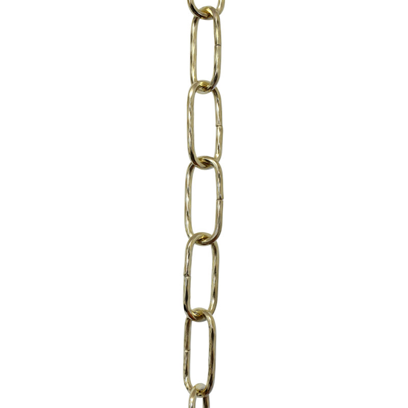 Chaîne de lustre décorative à maillons standard, Laiton poli, 164 pi