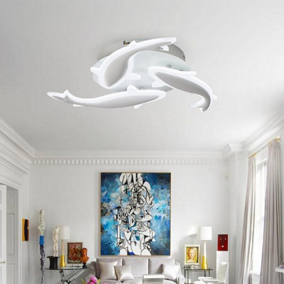 Altynbek Acrylic LED Semi Flush Mount