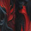 Noir Illusions Moody Patterns - Damask Curtain - Blackout Damask Curtain - 1 Panels-107548730