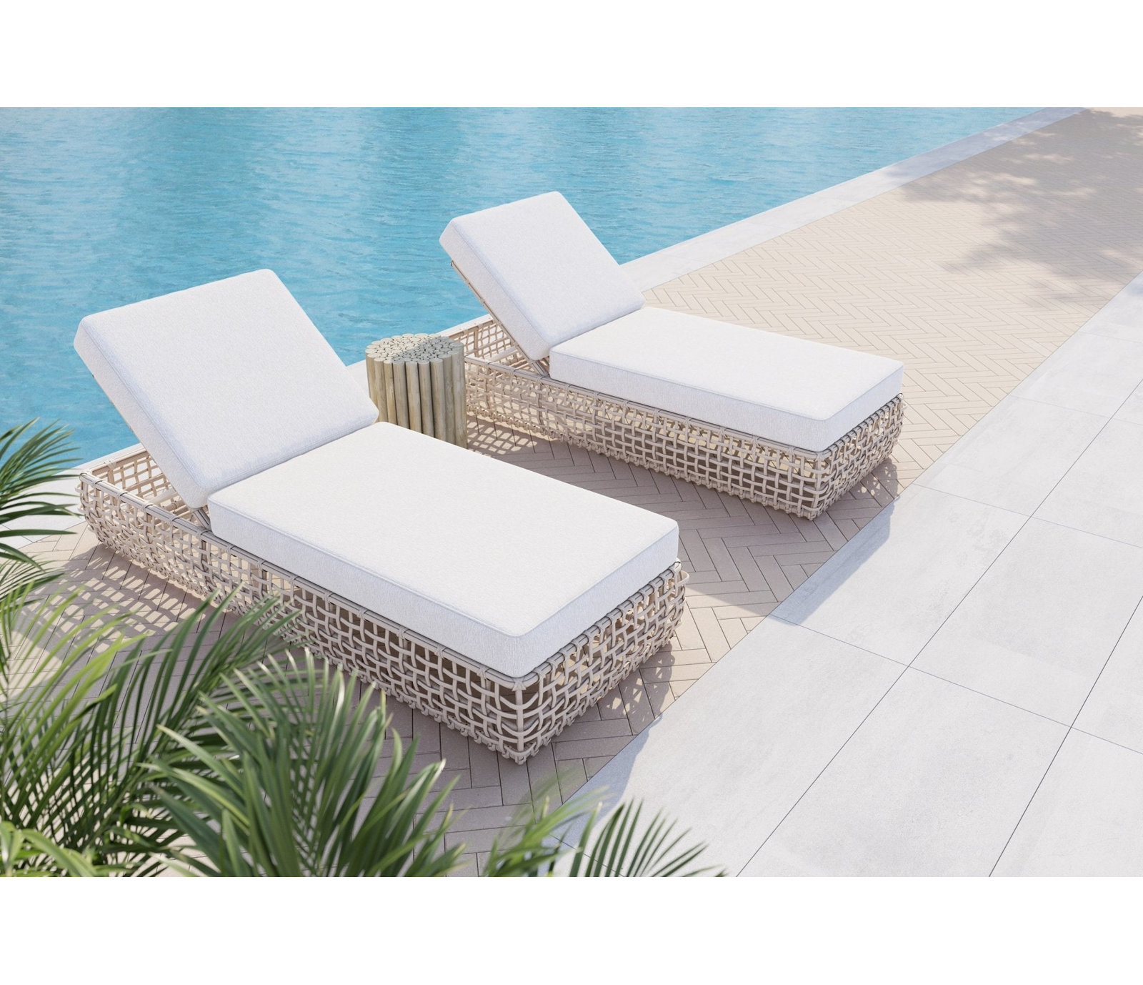 Kiawah 32" Patio Chaise Lounge