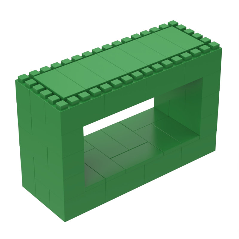 Table de réunion rectangulaire, Vert