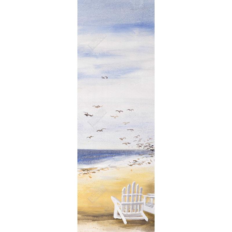 «Day At The Beach» sur toile, H 48 po x l 16 po
