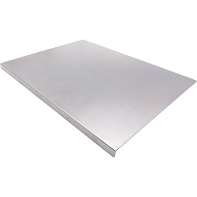 Large Stainless Steel Cutting Board With Bench Scraper, 15.7" X 11.8" Kitchen Chopping Board For Meat, Vegetables, Fruit & Bread