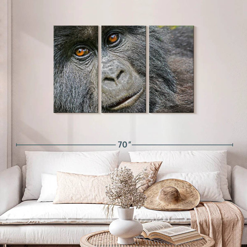 Gorilla Face, 20" H x 33" W