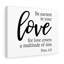 Love For Love Peter 4:8 - Wrapped Canvas Print-1339713168