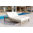 Outdoor Double Lounge Chair With 5-Position Adjustable Backrest For Each Seat, Wood Patio Chaise Lounge With Removable Cushions For Patio, Poolside, Garden (Cushion)-741403387