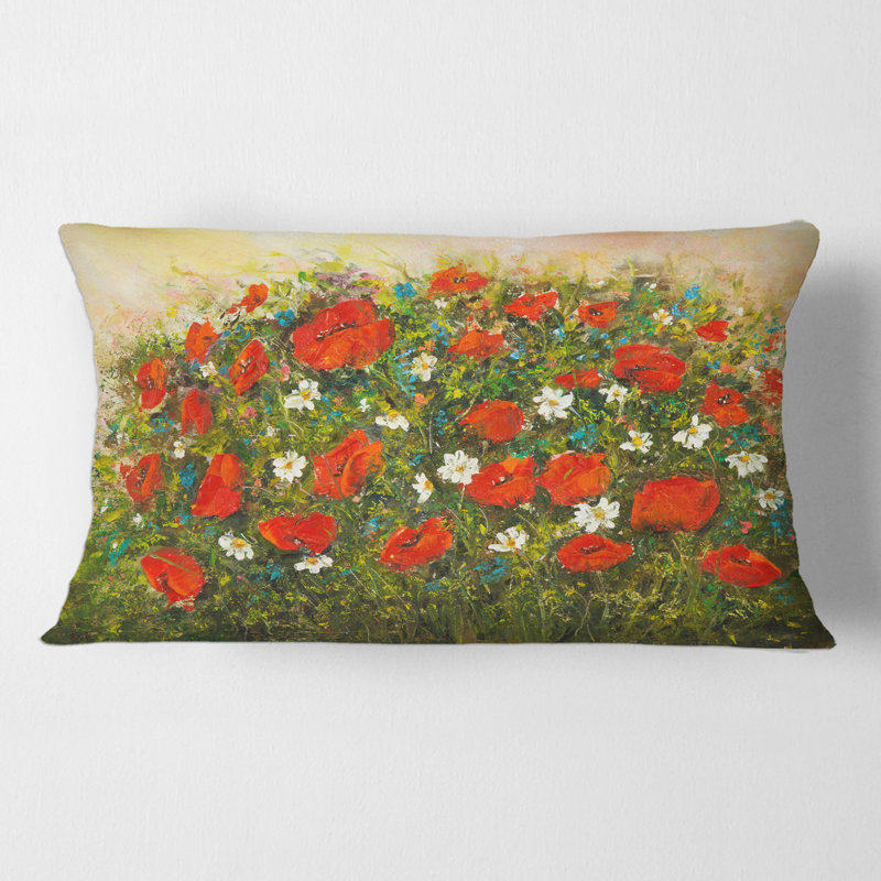 Housse de coussin rectangulaire et insert Wildflowers in the Fields