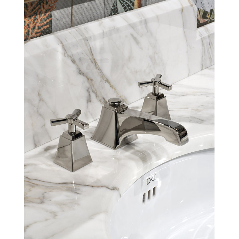 Time Widespread Bathroom Faucet with Drain Assembly, Chrome