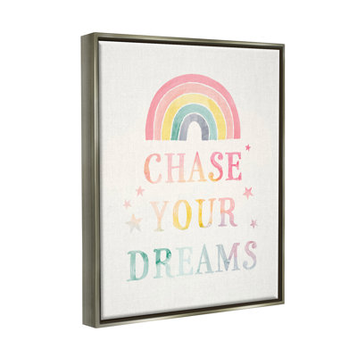 " Chase Your Dreams Starry Rainbow Detail " by Victoria Barnes