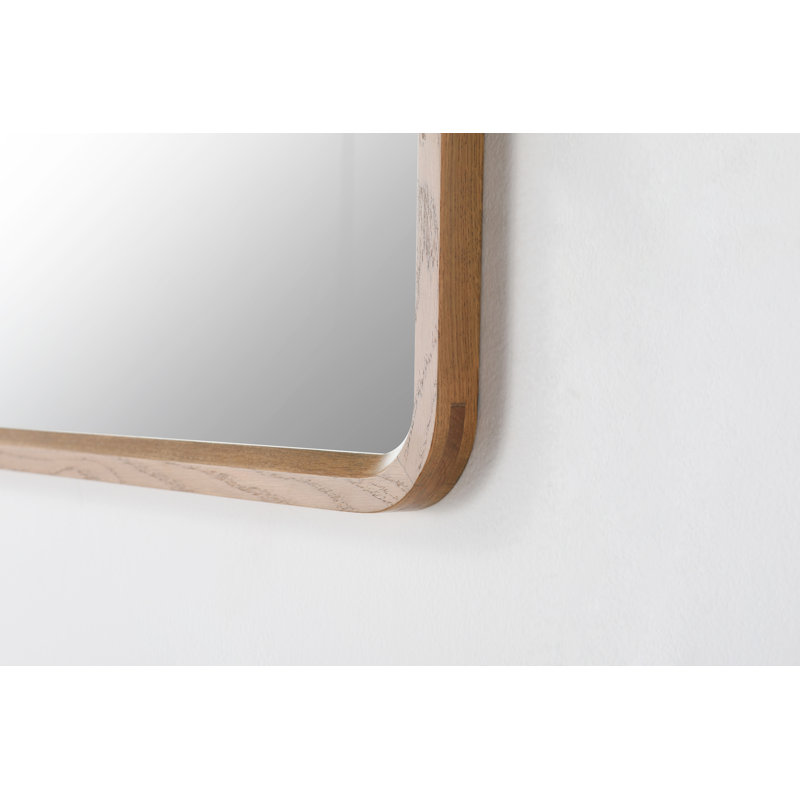 Vela Mirror, 29.5" x 35.5", Medium Yellow Wood