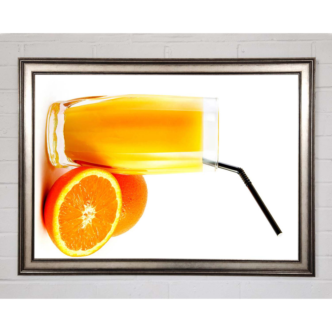 Orangensaft - Einzelne Bilderrahmen Kunstdrucke