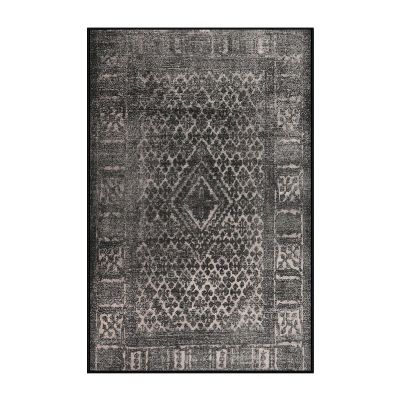 Tapis noir Polegate, Rectangle 5 pi x 7 pi