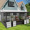 Solarium mural en aluminium pour patio