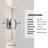 Ernesta 1-Light Dimmable LED Crystal Wallchiere-603426383