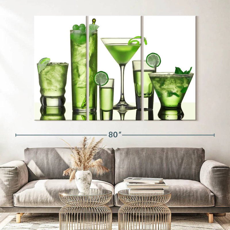  «Green Lime Cocktail», H 42 po x l 65 po