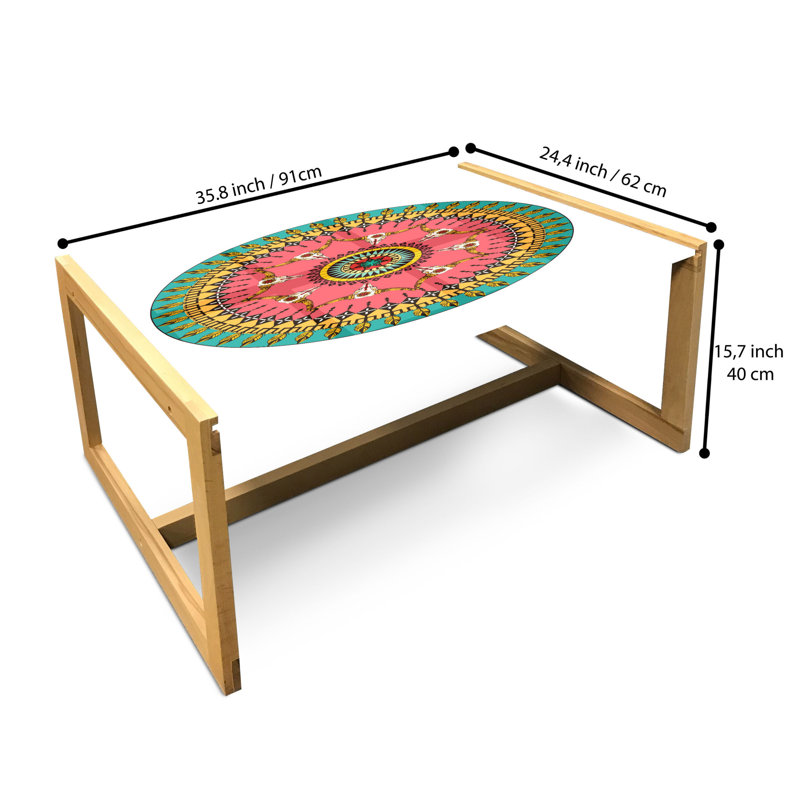 Jamarques Sled Coffee Table, 40cm H x 91cm W x 62cm D