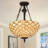  Elyce 3 - Light Vintage Tiffany Dimmable Urn / Bowl Chandelier