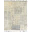 Tapis crème / gris / denim en laine noué à la main Kenady-224590858