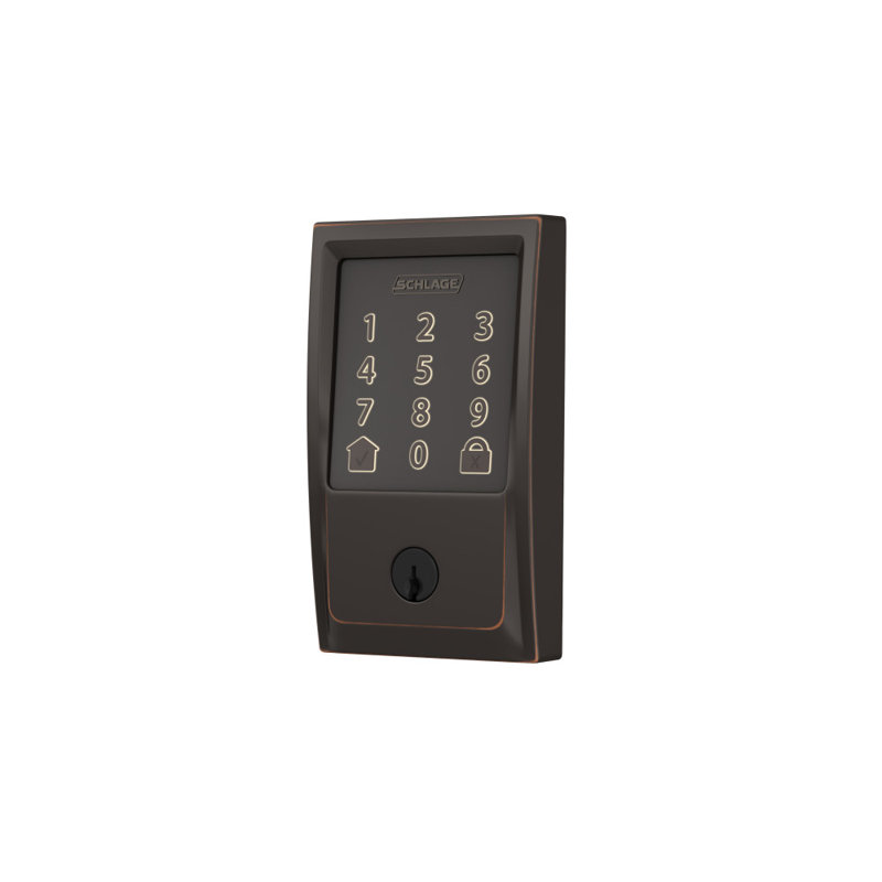 Encode Smart WiFi Deadbolt with Century Trim, Aged Bronze, Yes