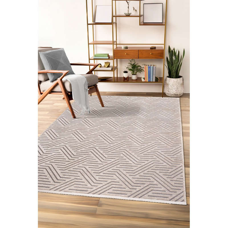 Amiliya Solid Colour Chenille Area Rug, Rectangle 8'4" x 6'8"