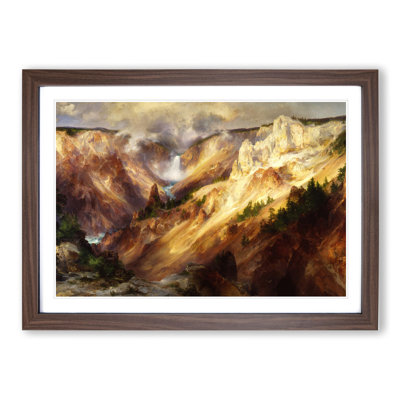 Grand Canyon of Yellowstone by Thomas Moran - Picture Frame Painting on MDF