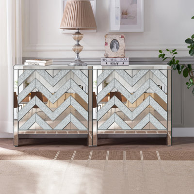Armoire de rangement en miroir