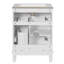 Meuble-lavabo de salle de bain avec lavabo en céramique, petite armoire de salle de bain, armoire moderne avec 2 tiroirs et tablette réglable-765748214