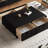 Mediaeval style carved solid wood coffee table-106778020