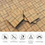 Ensemble de tuiles de terrasse en bois et en plastique composite de 20 pièces-113414186