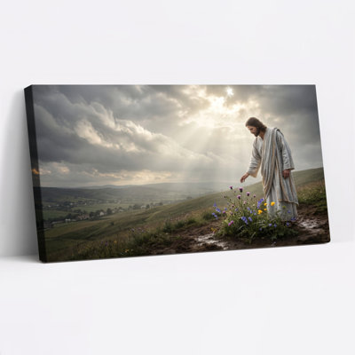 Ensemble de 1 toile murale Jesus Field