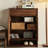 Black Walnut Shoes 12 Pair Solid Wood Shoe Storage Cabinet