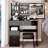 Left Drawer 37" Vanity Table With Cushioned Stool, Sliding Touch - Enabled Tri Color Led Mirror And Abundant Storage For Large Areas Middle Size 37 Inch , Based High Capacity Big Spaces
