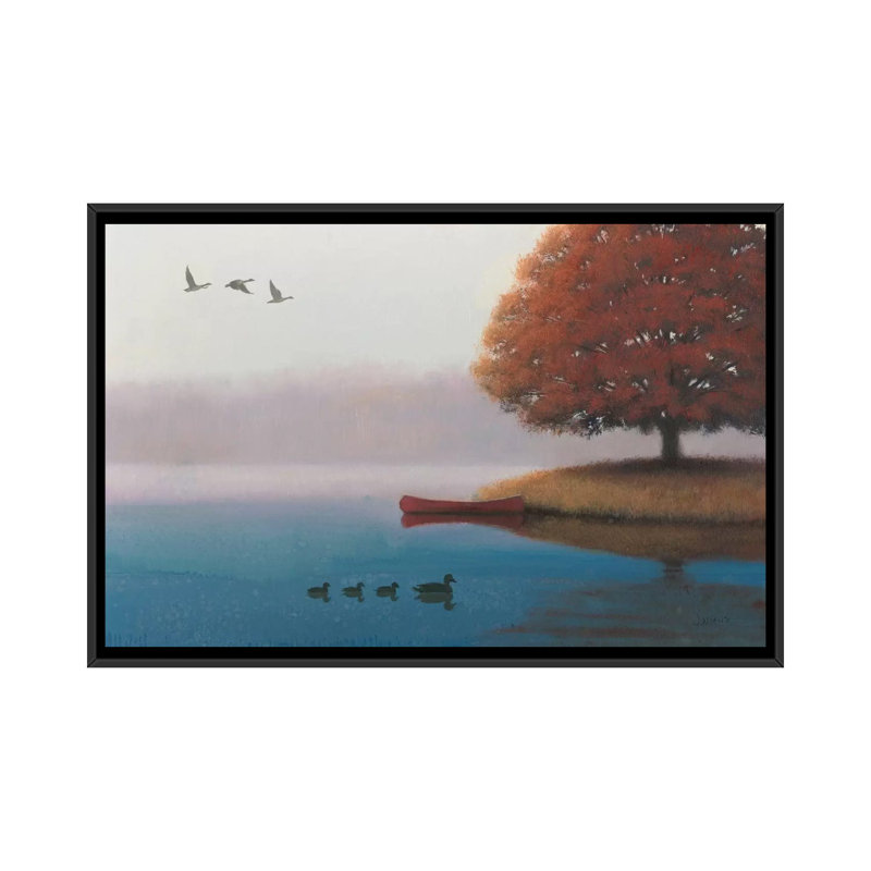 «Early in the Morning», reproduction d'art sur toile tendue, H 32 po x l 48 po x P 1,5 po, Toile avec cadre noir