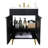 24'' Modern Freestanding Single Bathroom Vanity Set