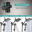 Shower Head Combo,8 Inch High Pressure Rain Shower Head with 11 Inch Adjustable Extension Arm and 3 Settings Handheld Shower Head Combo with Long Hose-114181608