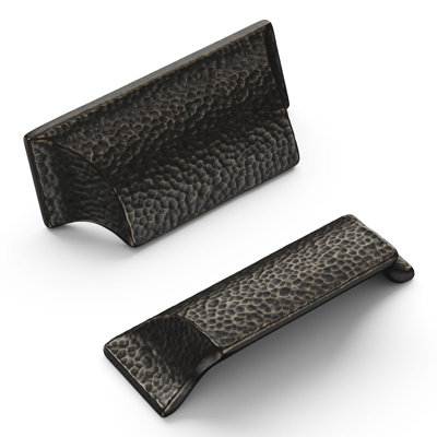 Mountain Lodge Kitchen Cabinet Handles, Solid Core Drawer Pulls for Cabinet Doors, 3-3/4" (96mm)