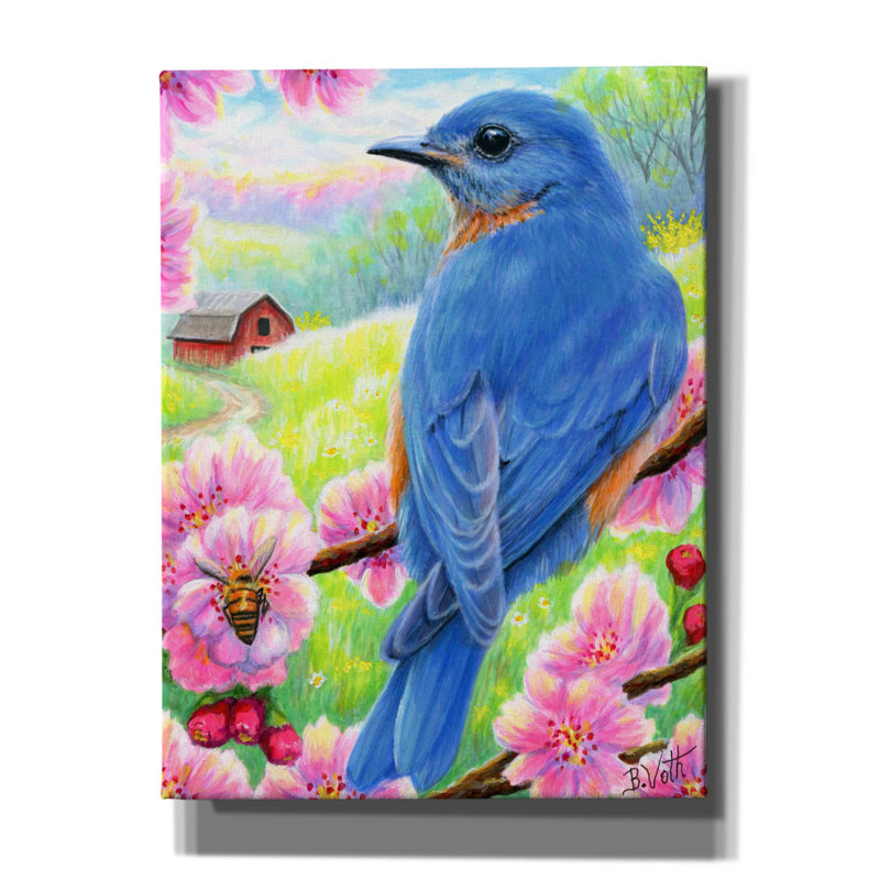 «Signs of Spring» par Bridget Voth, H 16 po x l 12 po x P 0,75 po