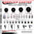 Rubber 3/8 Inch Threaded Stem Caster Set 2 Brakes SCC