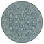 Tapis d'intérieur / extérieur à motif floral bleu sarcelle / gris Leonora-1448456166