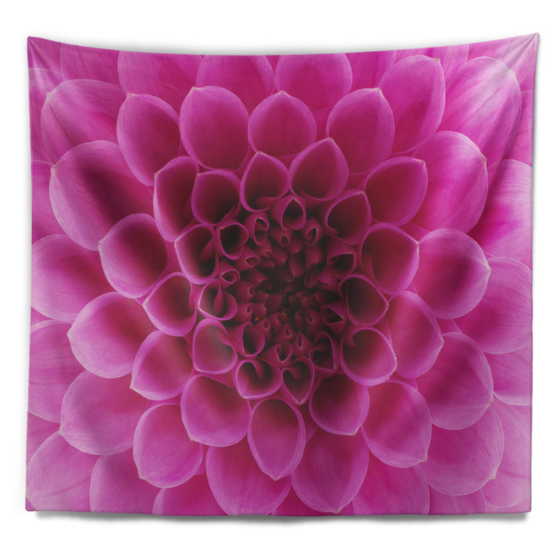Tapisserie florale rose foncé, H 50 po x l 60 po