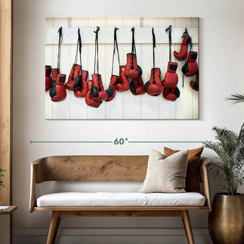 Gants de poinçonnage rouges Sireci, H 34 po x l 51 po