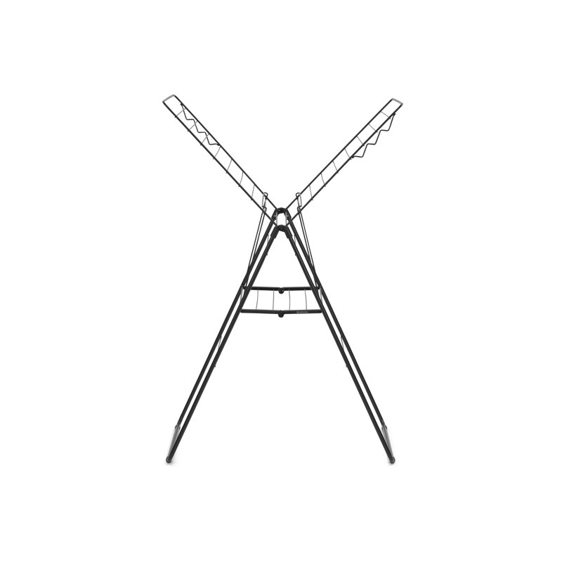 Séchoir à vêtements pliable HangOn de Brabantia (66 pieds), Noir mat