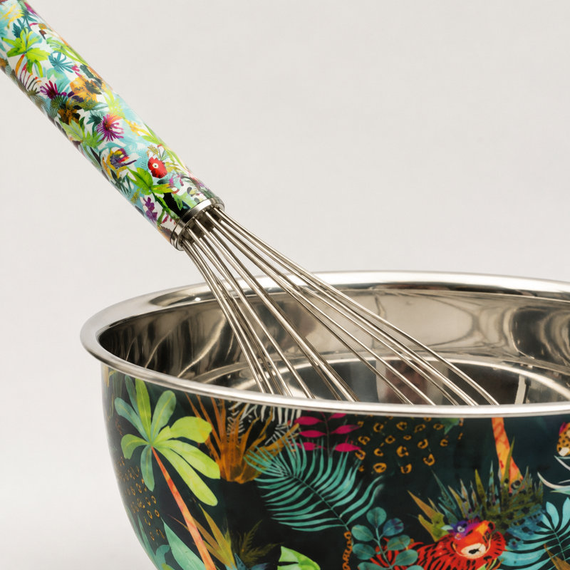  Ensemble de bol et fouet Rainforest Bloom