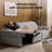 98" Wall Hugger & Zero-Gravity 3 Seater Power Reclining Sofa,  Pet Friendly Fabric With USB & Type-C Ports For Living Room-1109786990-1110033857
