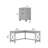 Ozro L-Shaped Executive Desk with 2-Drawer File Cabinet -1923929799