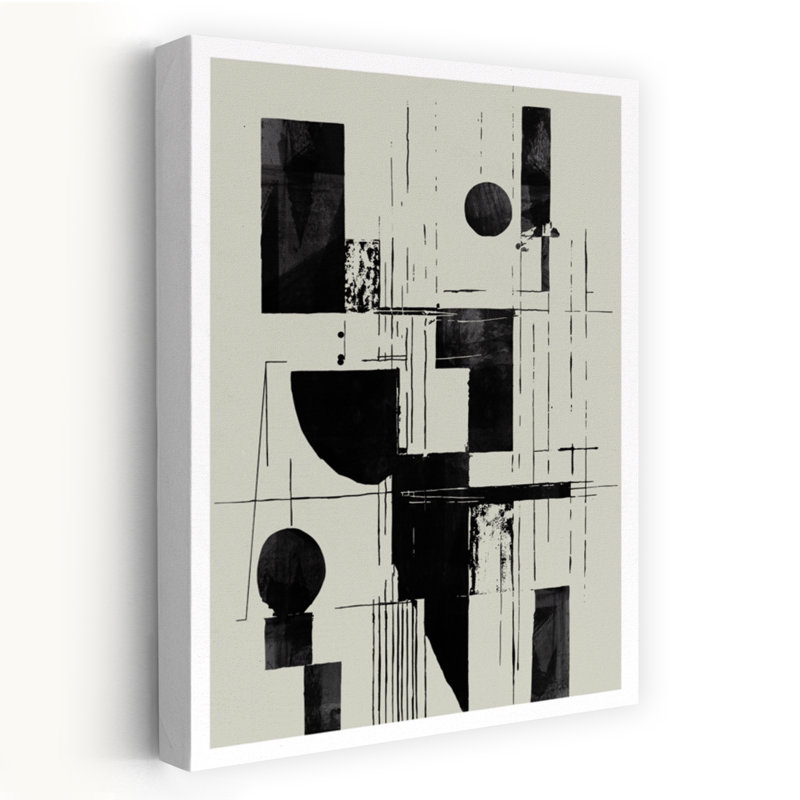 Art contemporain abstrait géométrique contemporain, H 24 po x l 16 po