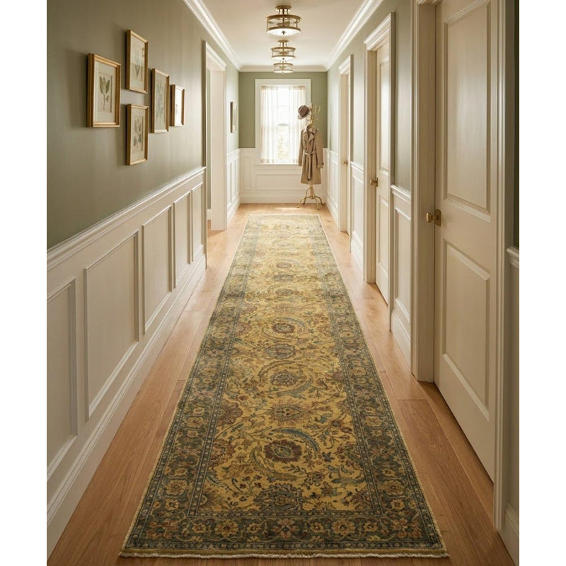 Tapis de couloir oriental fait à la main Agra Jaipur