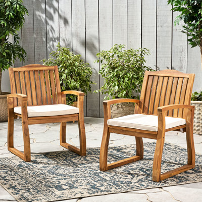 Fauteuils de salle à manger en bois - décoloration et rouille, l 24,75 po x P 26,75 po, 2 pièces en bois, résistant à la décoloration, 35 po x 24,75 po x 26,75 po