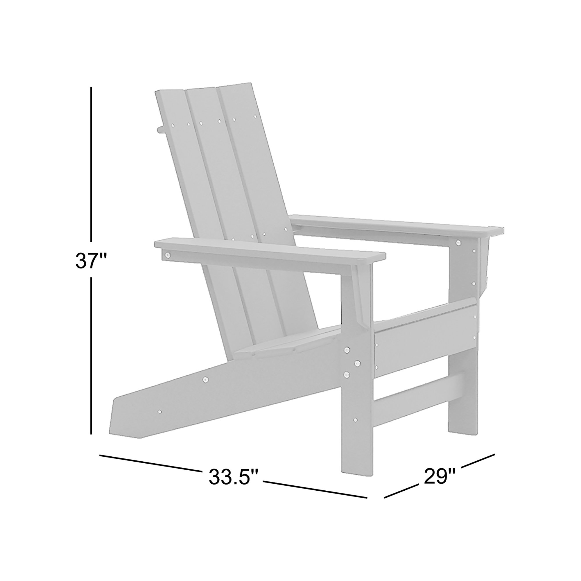 Ratcliff Outdoor Adirondack Set, Royal Blue